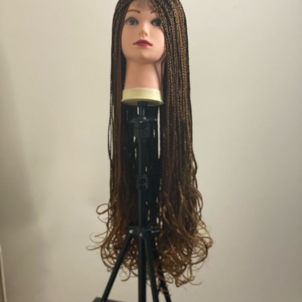 Super curly French extensions braids